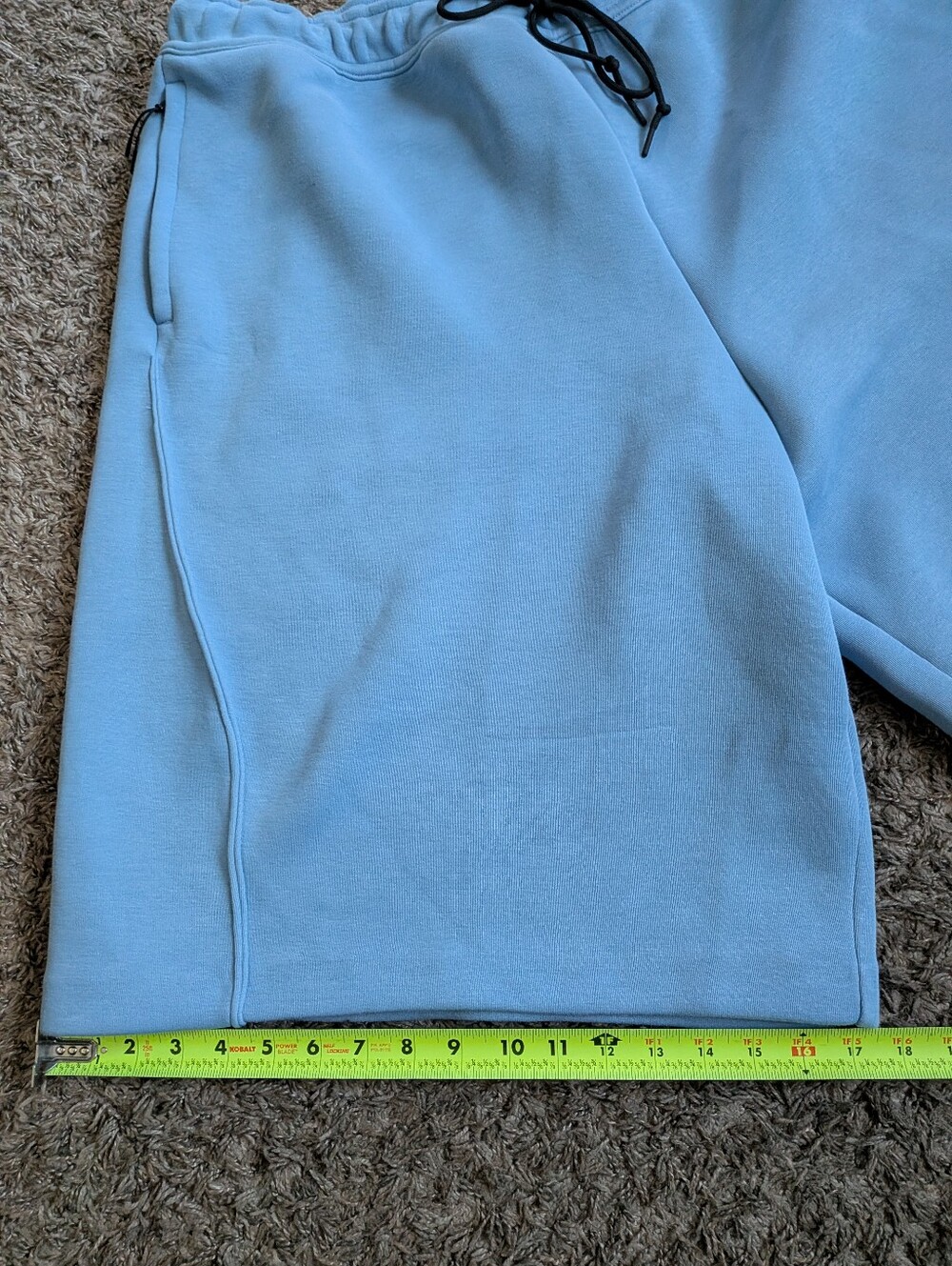 Nike Tech Blue Cotton Blend Fleece Loose Fit 13" Shorts Men's XXL - Picture 7 of 11